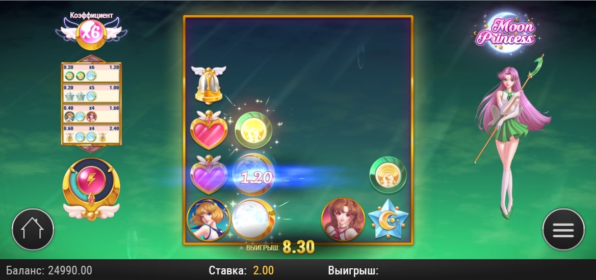 Слот Moon Princess (Сейлор Мун)